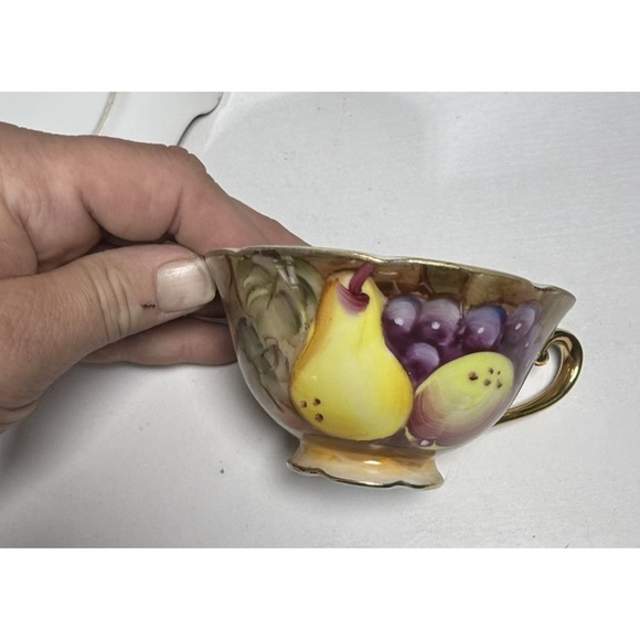 VTG. SET OF 2LEFTON CHINA HERITAGE BROWN HANDPAINTED DESSERT COFFEE SNACK SETS - Picture 9 of 15